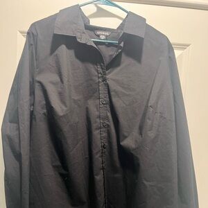 George Women Classic Black Dress Shirt